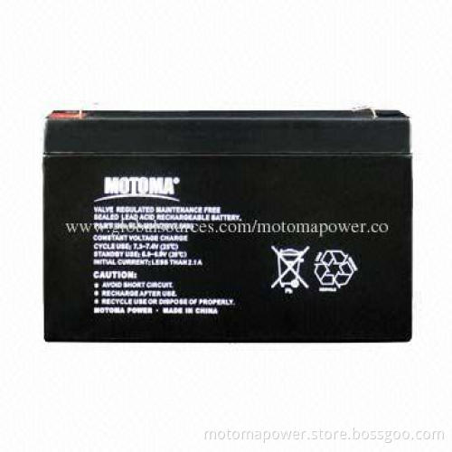 Rechargeable SLA Battery with 6V Voltage and 7Ah Capacity, for Medical Equipment and UPS